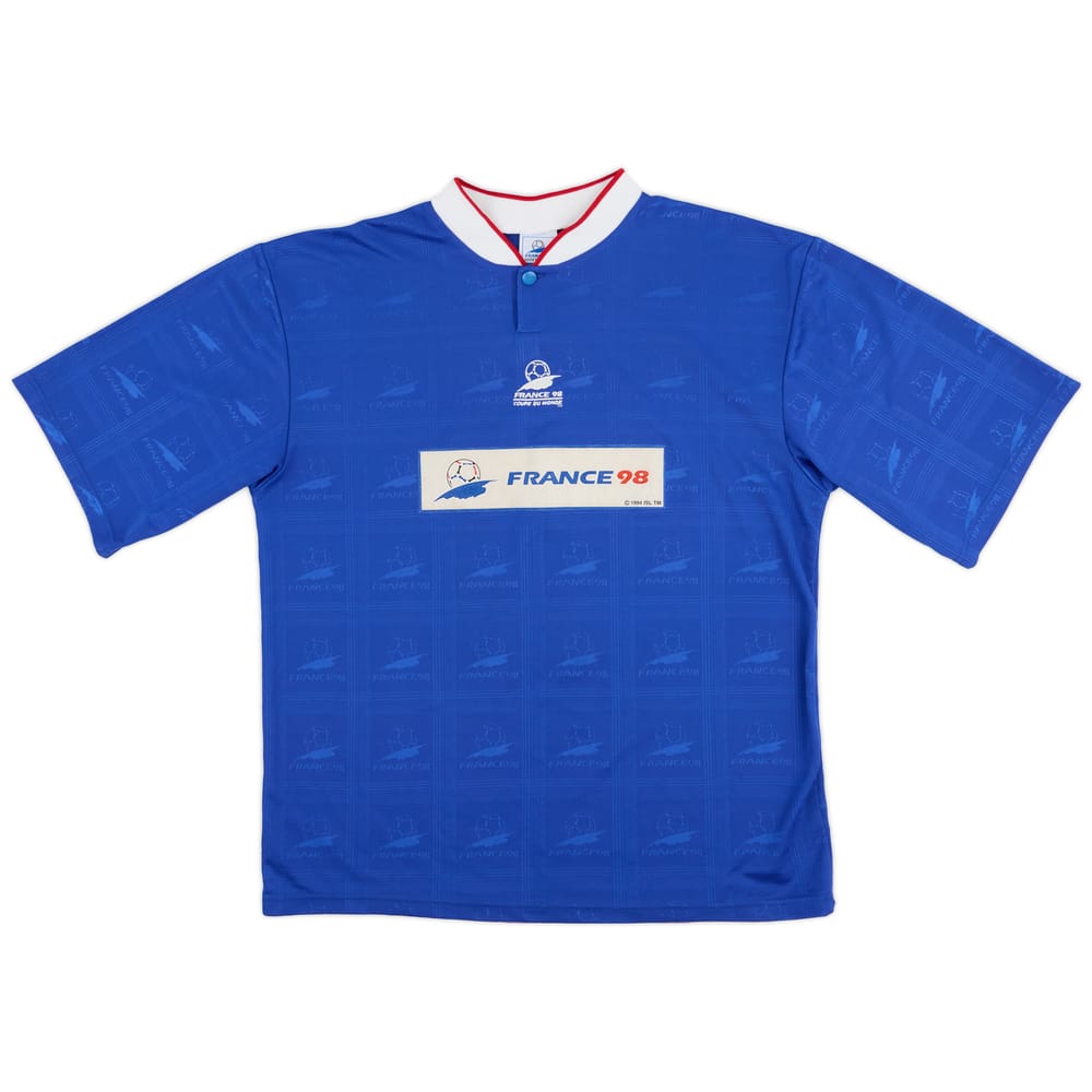 1998 France 'Coupe de Monde' Training Shirt - 9/10 - (XL)