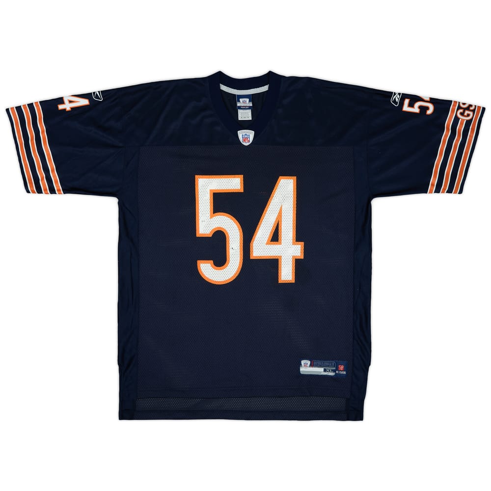 2007 Chicago Bears Urlacher #54 Reebok On Field Home Jersey - 7/10 - (XL)