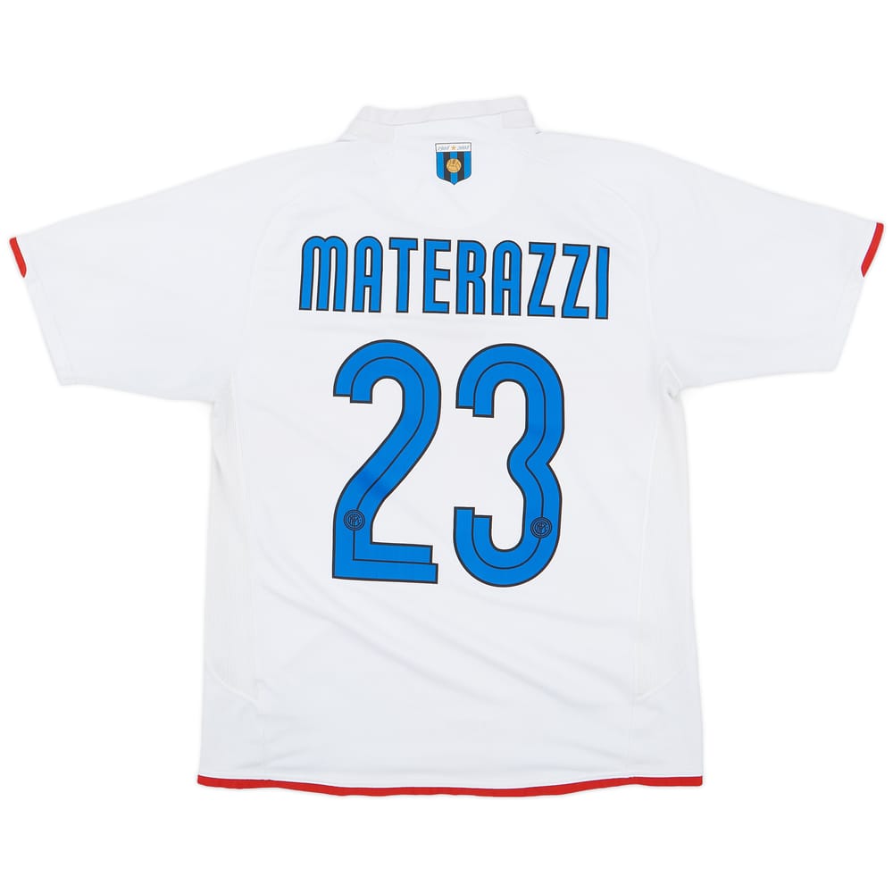 2007-08 Inter Milan Centenary Away Shirt Materazzi #23 - 7/10 - (M)
