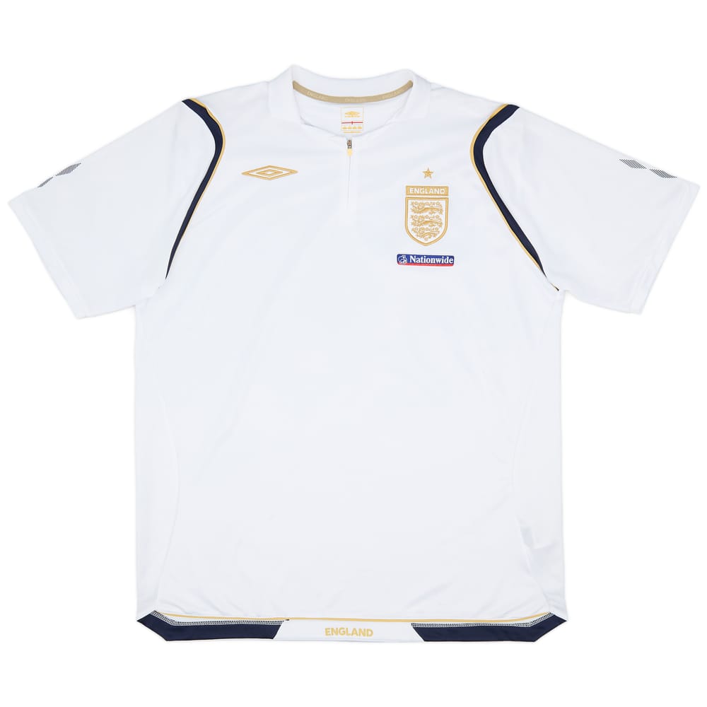 2006-07 England Umbro 1/4 Zip Training Shirt - 9/10 - (XL)
