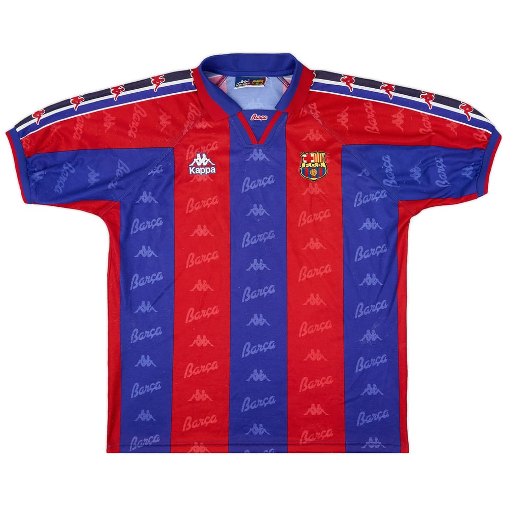 1995-97 Barcelona Home Shirt - 8/10 - (L)