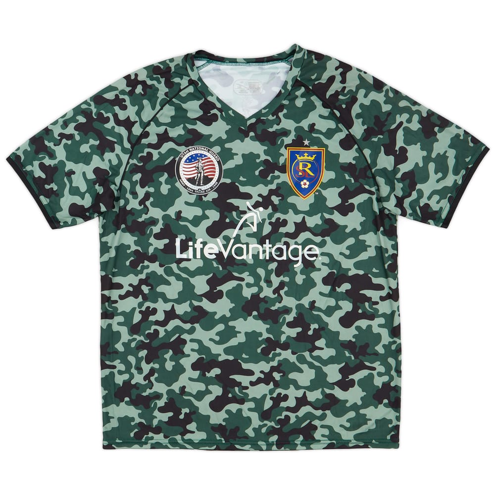 2015-18 Real Salt Lake Player Issue Military Appreciation Warm Up Shirt #12