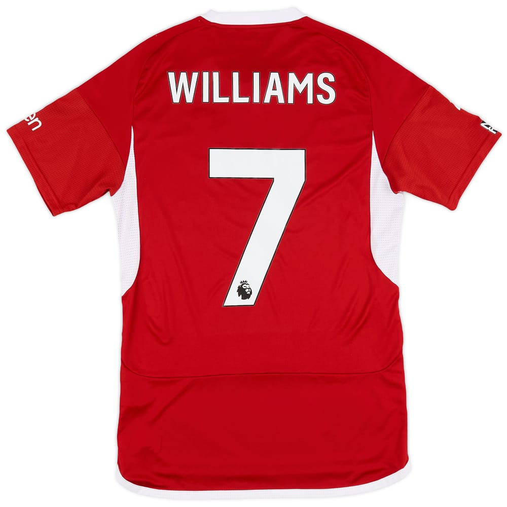 2023-24 Nottingham Forest Match Issue Home Shirt Williams #7