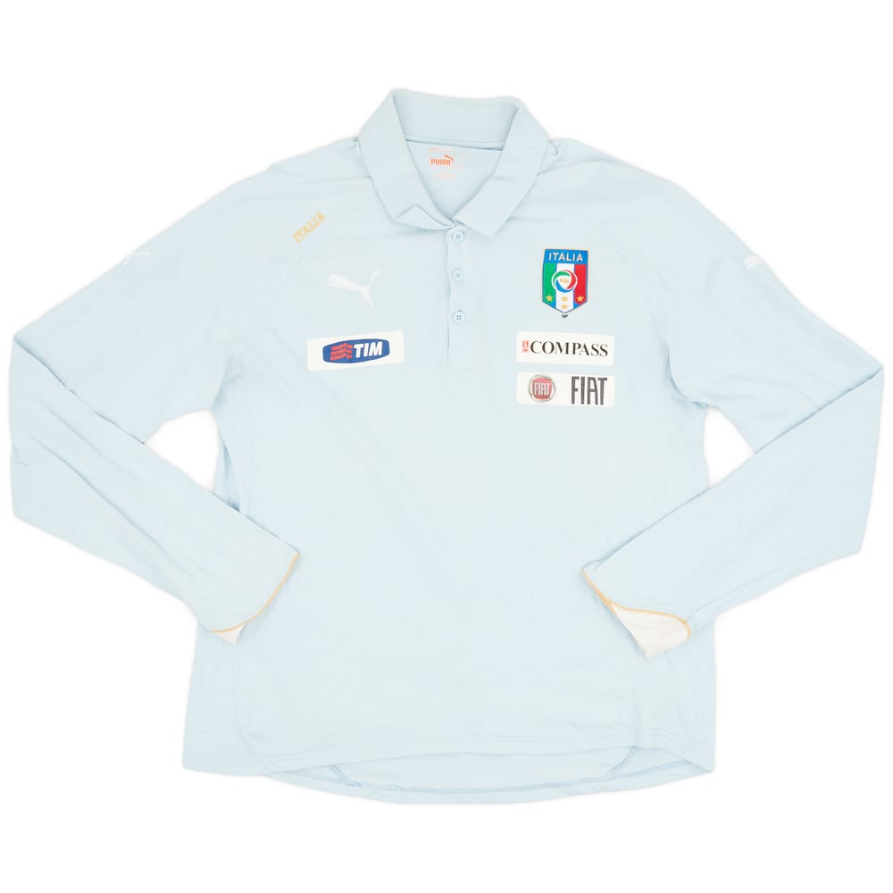 2012-13 Italy Player Issue L/S Polo Shirt - 4/10 - (L)