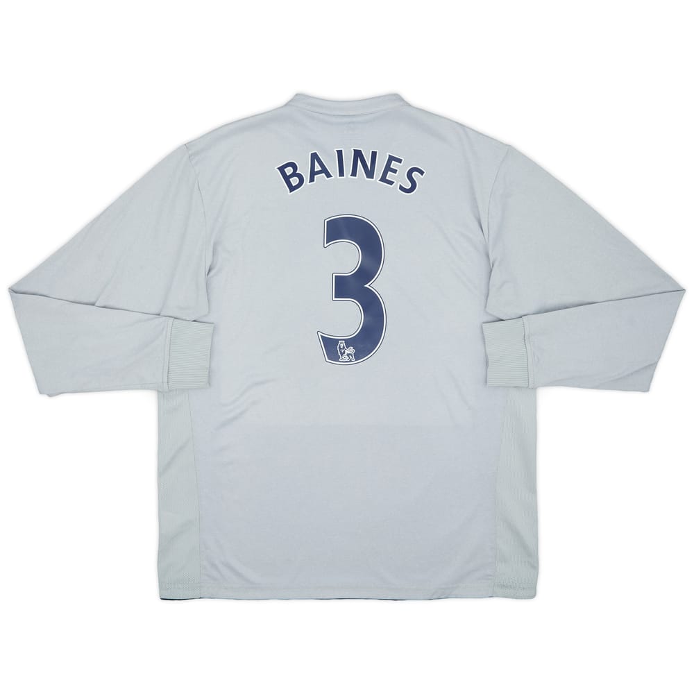 2011-12 Everton Third L/S Shirt Baines #3 - 9/10 - (L)