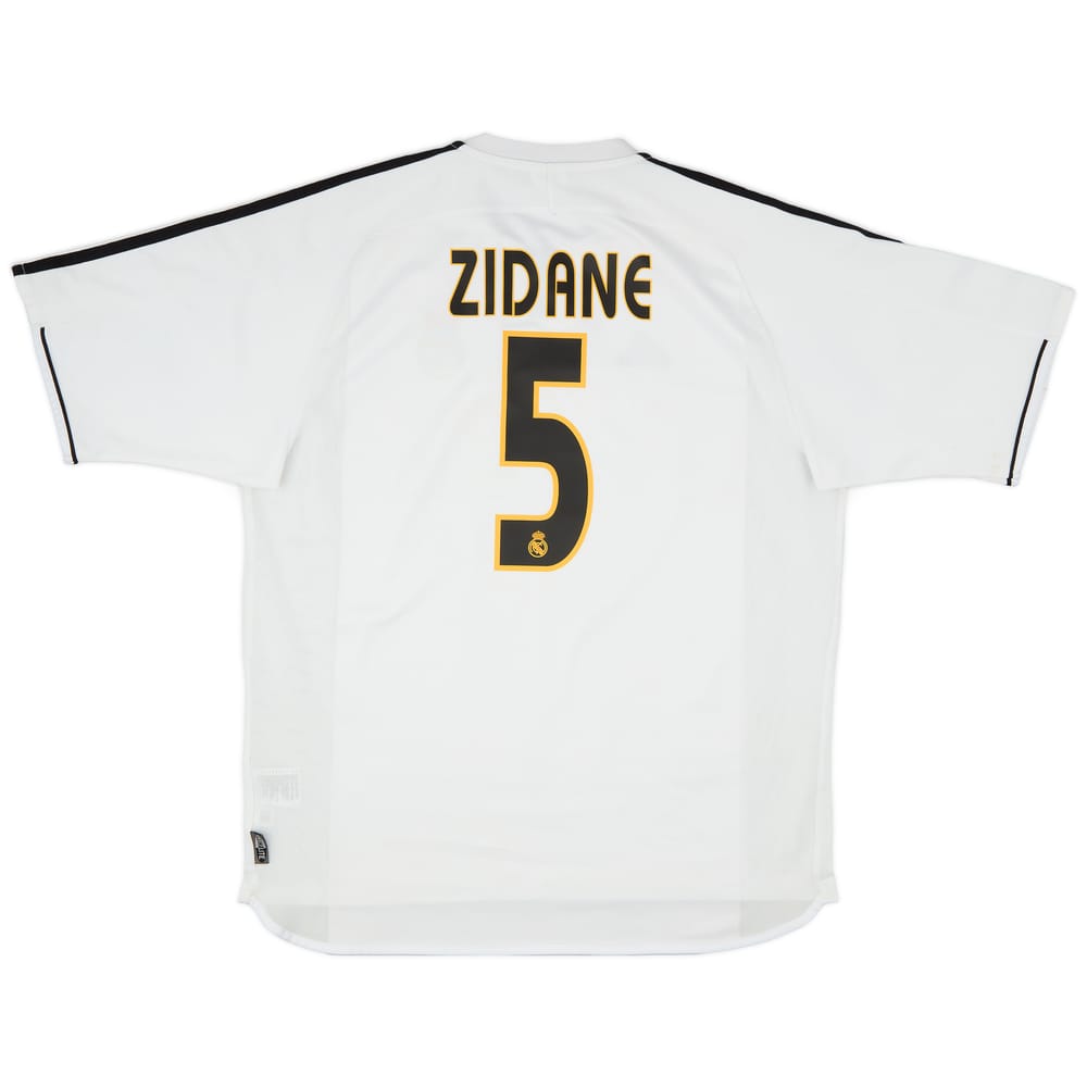 2003-04 Real Madrid Home Shirt Zidane #5 - 7/10 - (L)