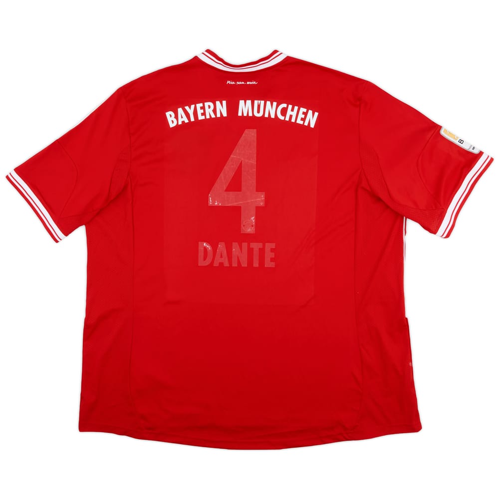 2013-14 Bayern Munich Home Shirt Dante #4 - 3/10 - (3XL)