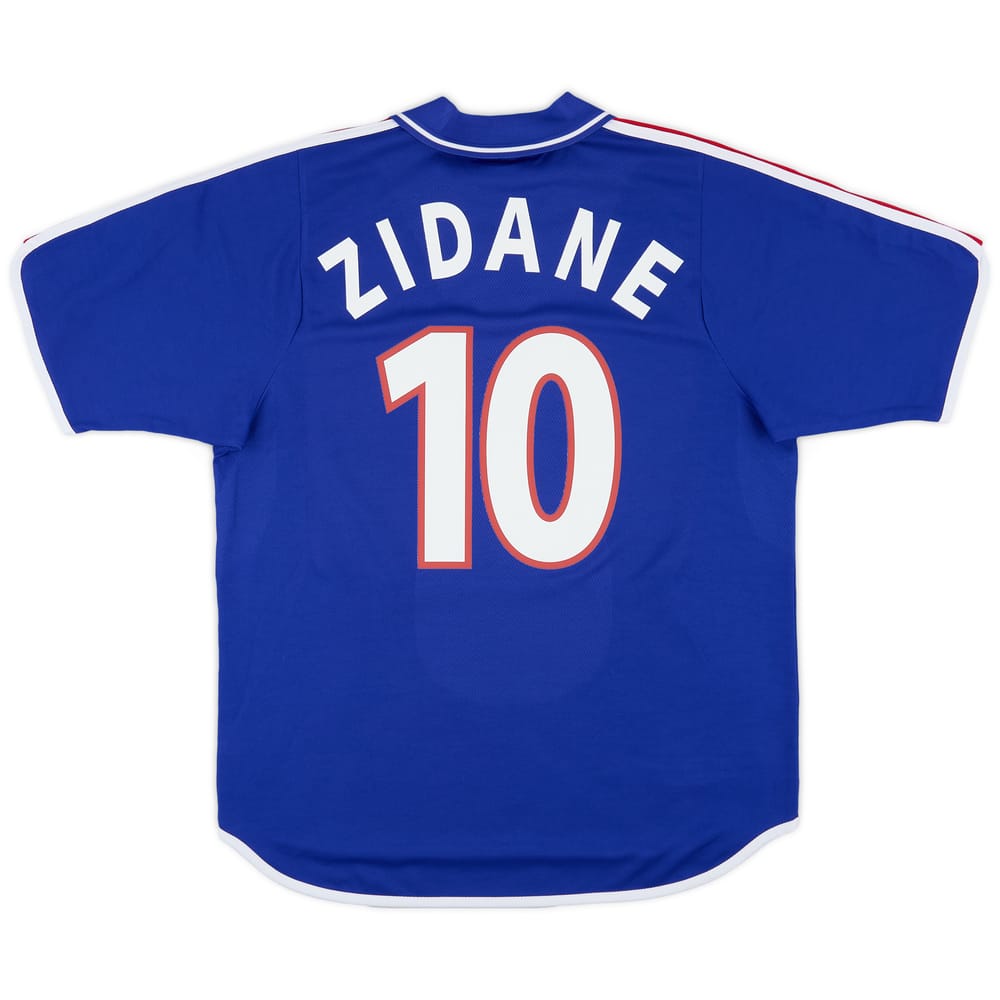 2000-02 France Home Shirt Zidane #10 - 8/10 - (L)