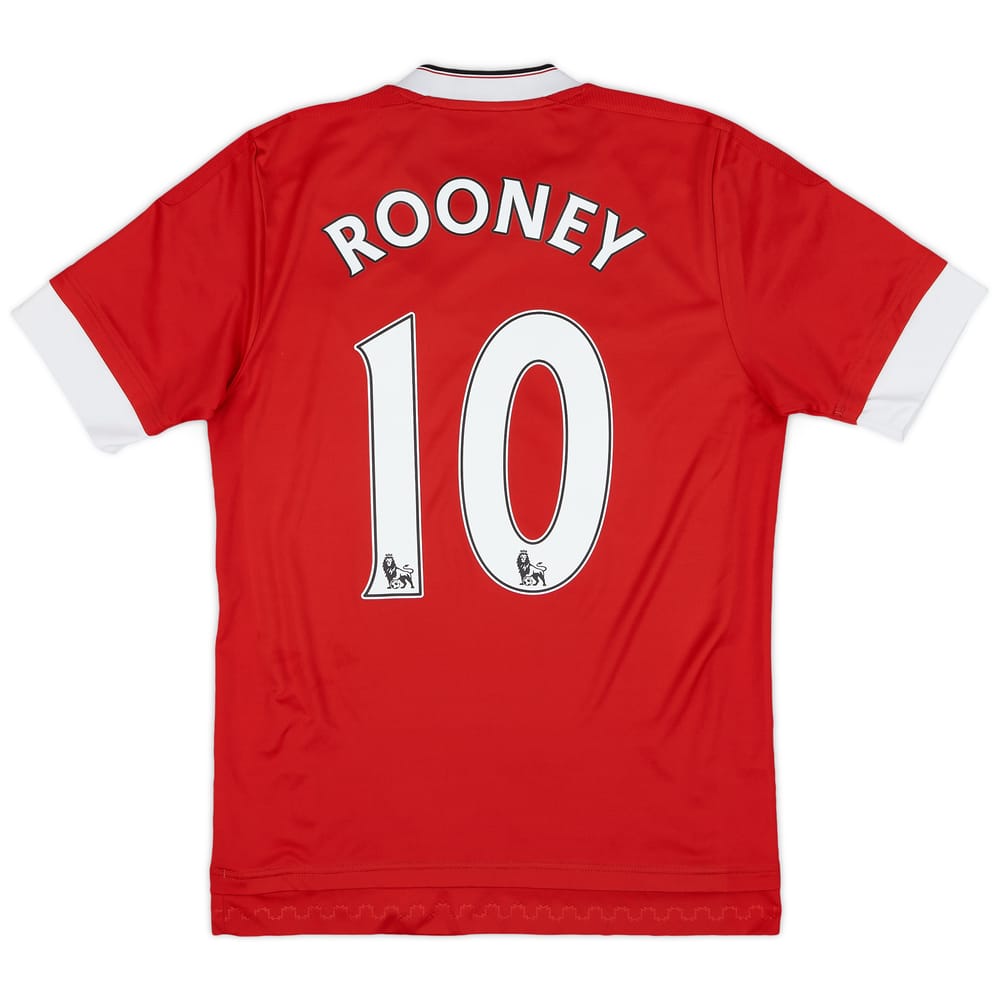 2015-16 Manchester United Home Shirt Rooney #10 - 6/10 - (XS)
