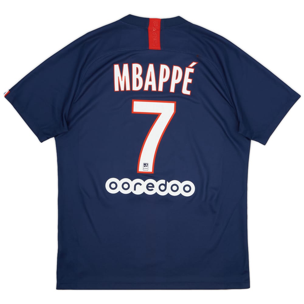 2019-20 Paris Saint-Germain Home Shirt Mbappe #7 - 7/10 - (L)