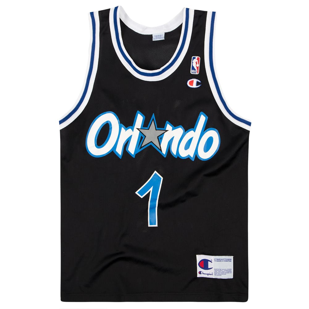 1995-98 Orlando Magic Hardaway #1 Champion Jersey (Alternate) M