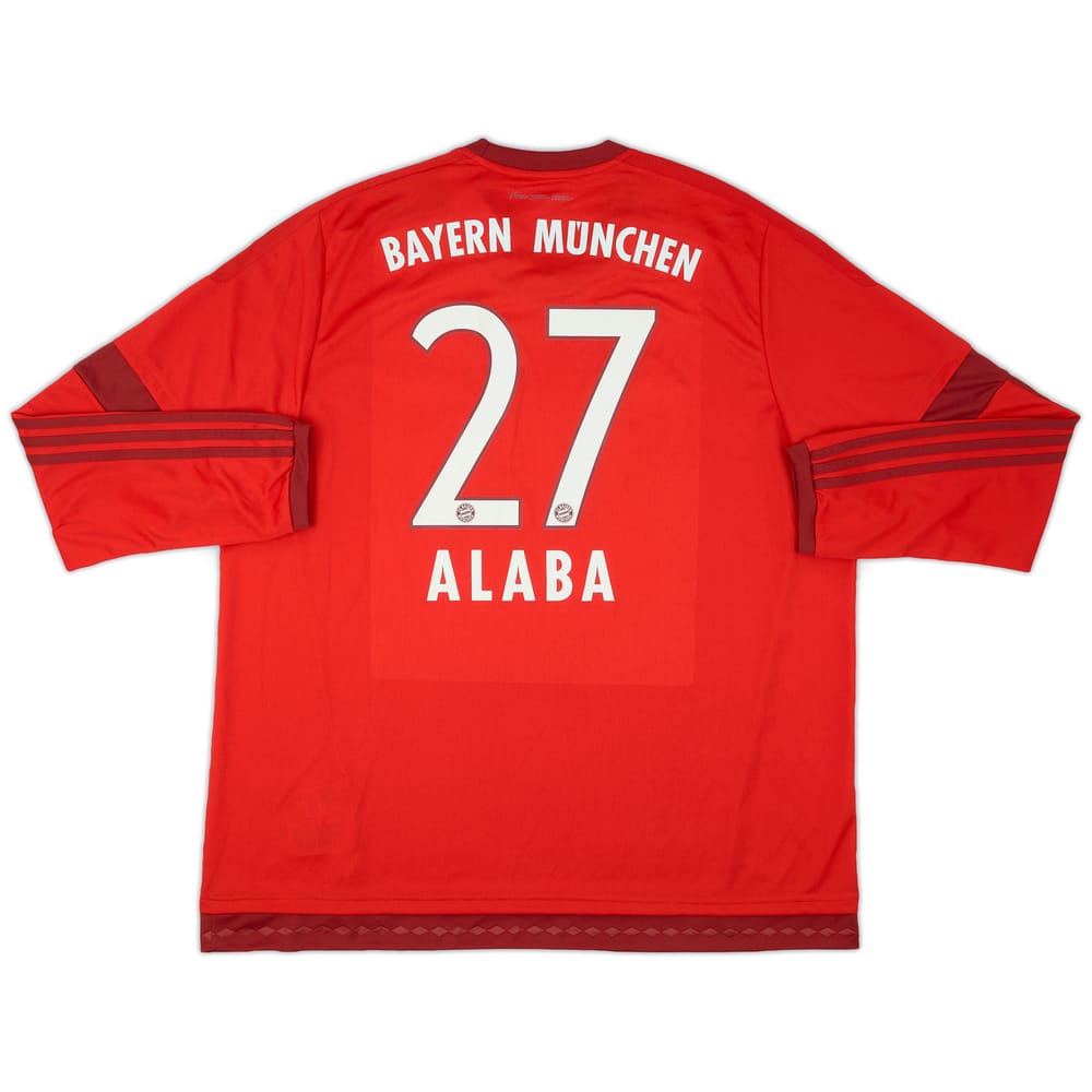 2015-16 Bayern Munich Home L/S Shirt Alaba #27 (XXL)