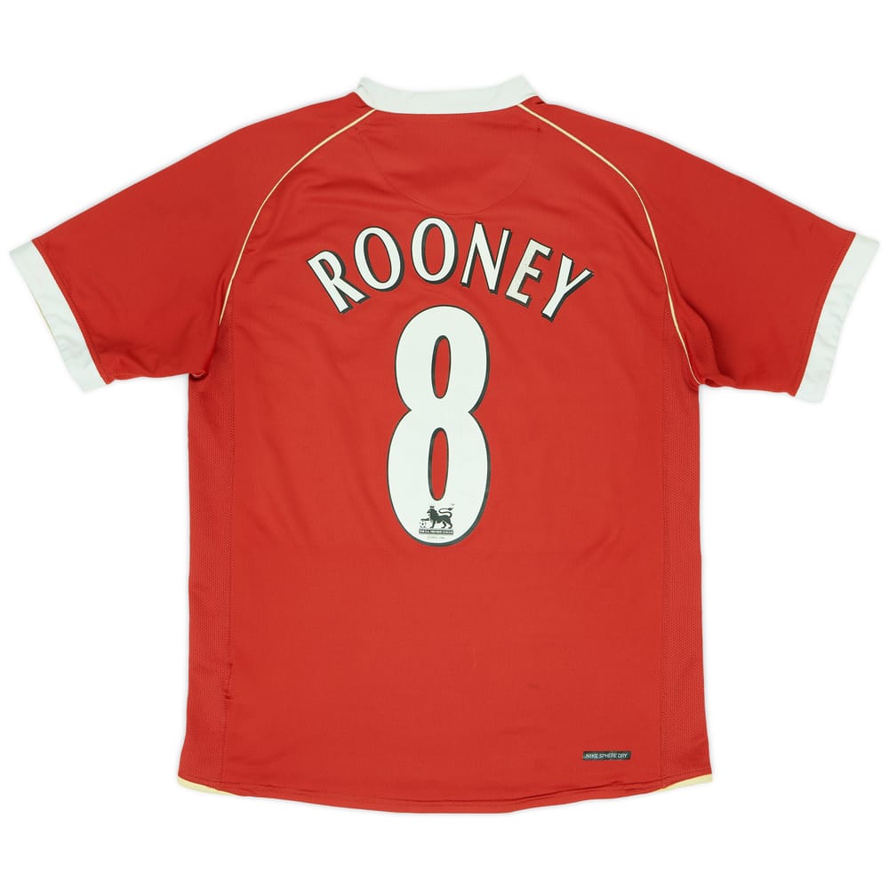 2006-07 Manchester United Home Shirt Rooney #8 - 5/10 - (M)