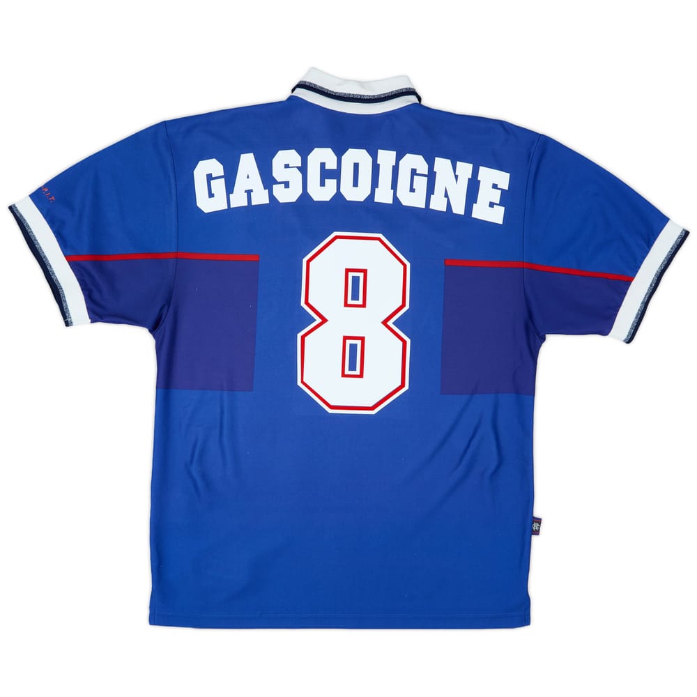 1997-99 Rangers Home Shirt Gascoigne #8 - 8/10 - (M)