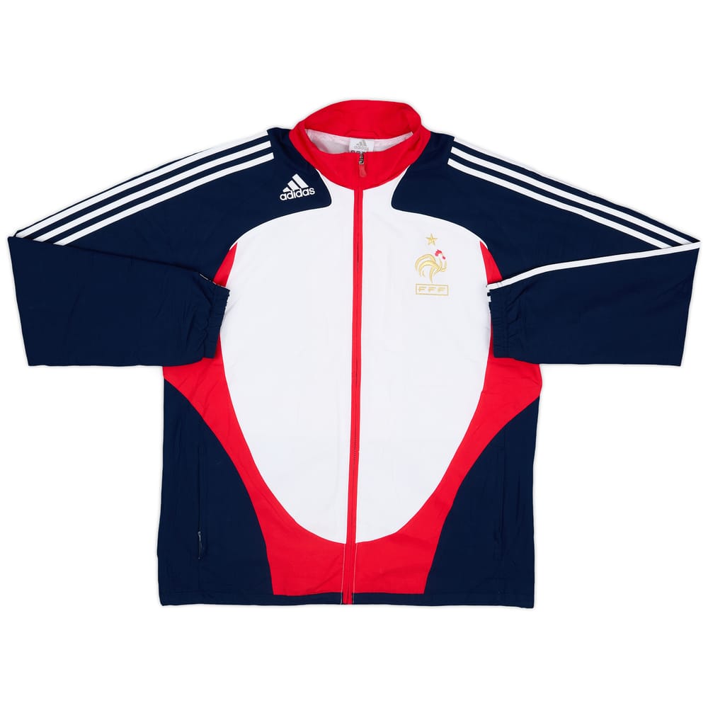2007-08 France adidas Track Jacket - 8/10 - (L/XL)