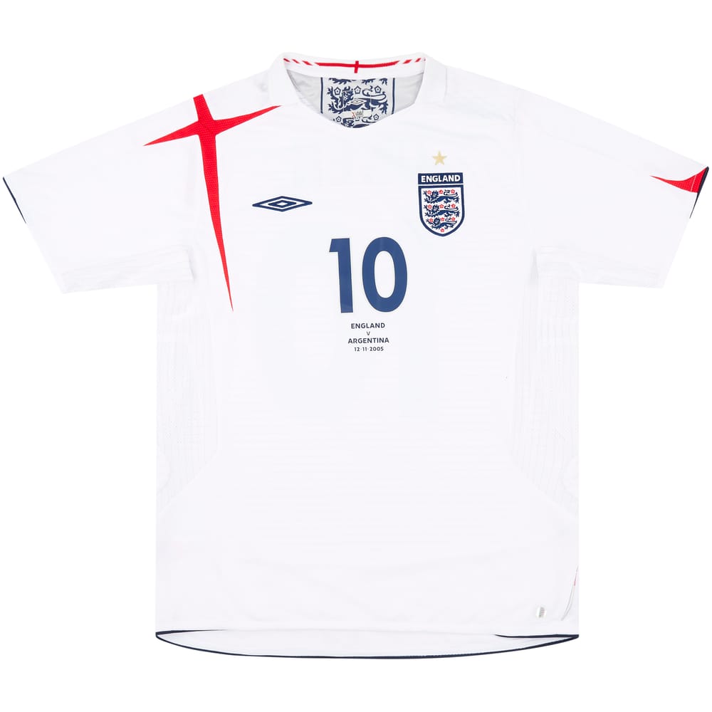 2005 England Match Issue Home Shirt Owen #10 (v Argentina)