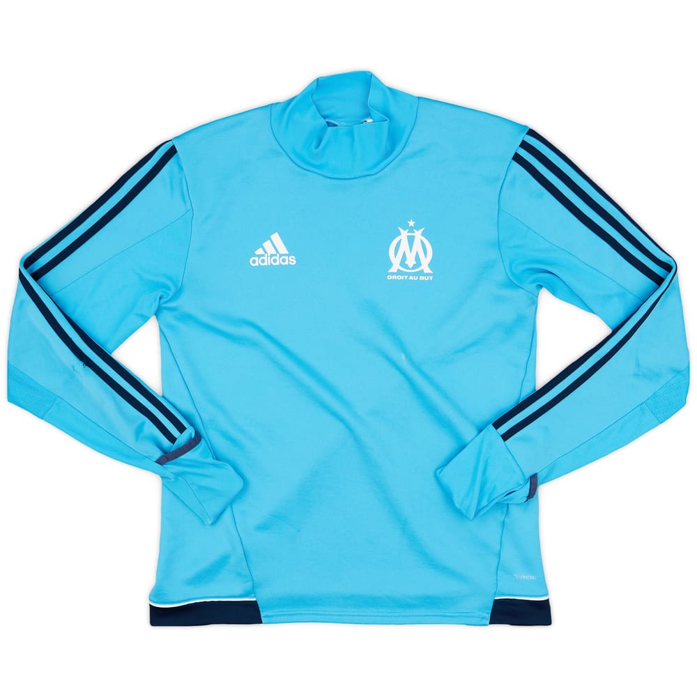 2017-18 Olympique Marseille adidas Sweat Top - 5/10 - (M)