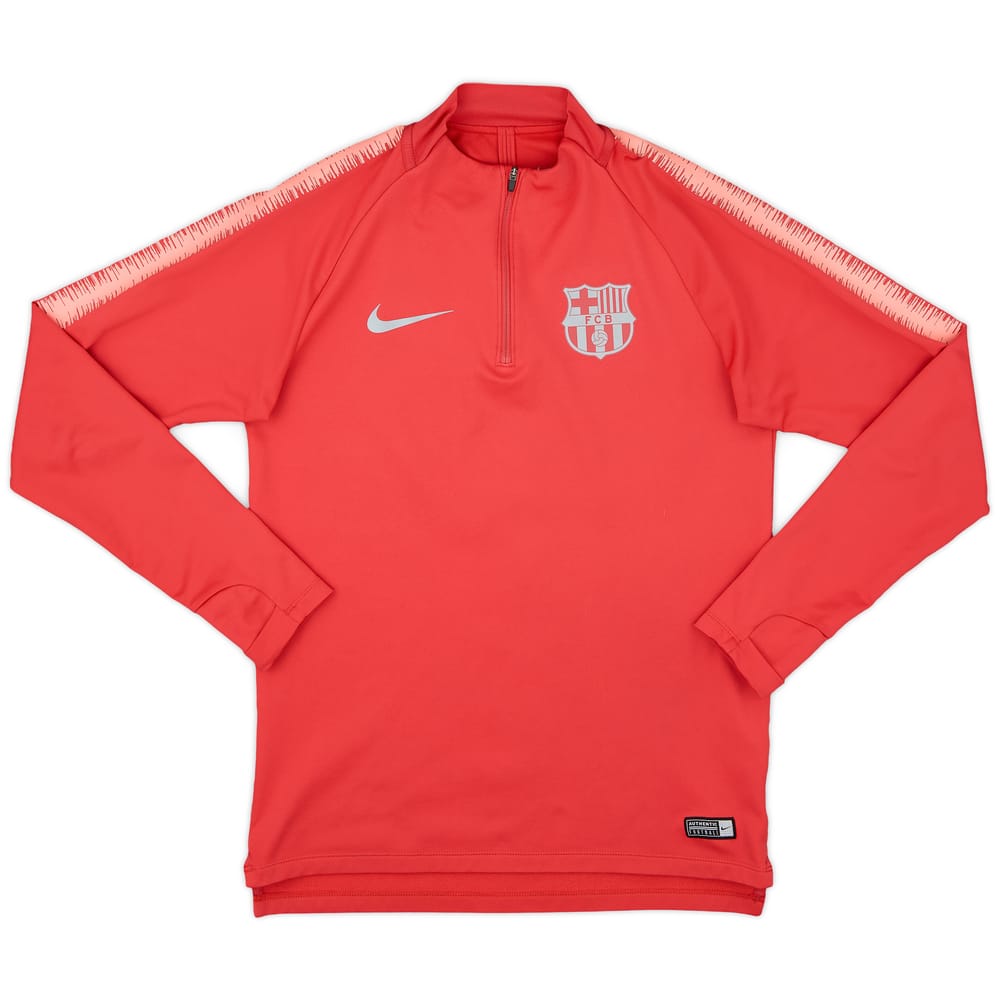 2018-19 Barcelona Nike 1/4 Zip Drill Top - 8/10 - (S)