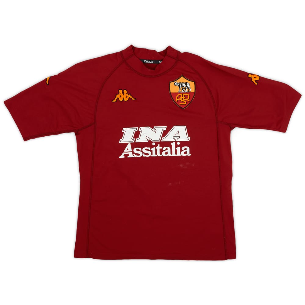 2000-01 Roma Home Shirt - 7/10 - (L.Boys)