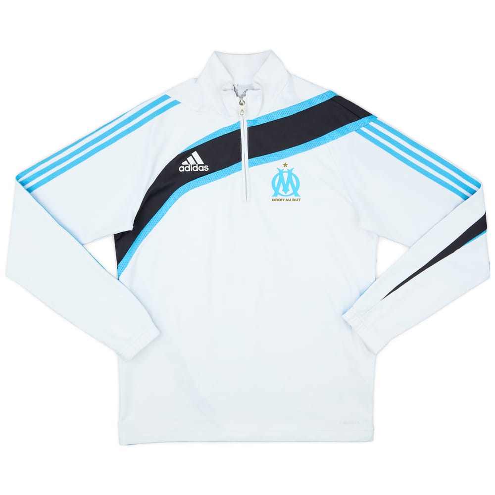 2009-10 Olympique Marseille adidas 1/4 Zip Drill Top - 6/10 - (M/L)