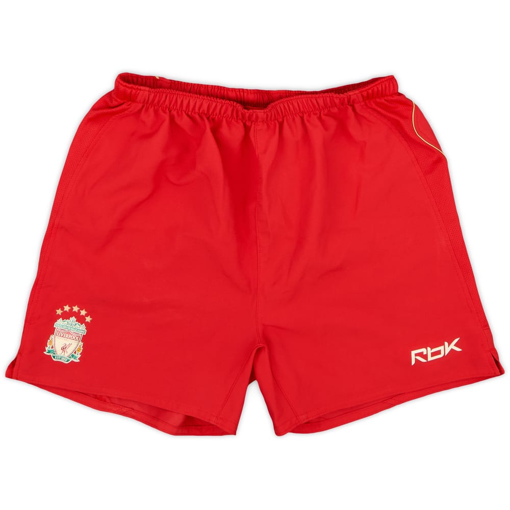 2005-06 Liverpool European Home Shorts - 7/10 - (L.Boys)