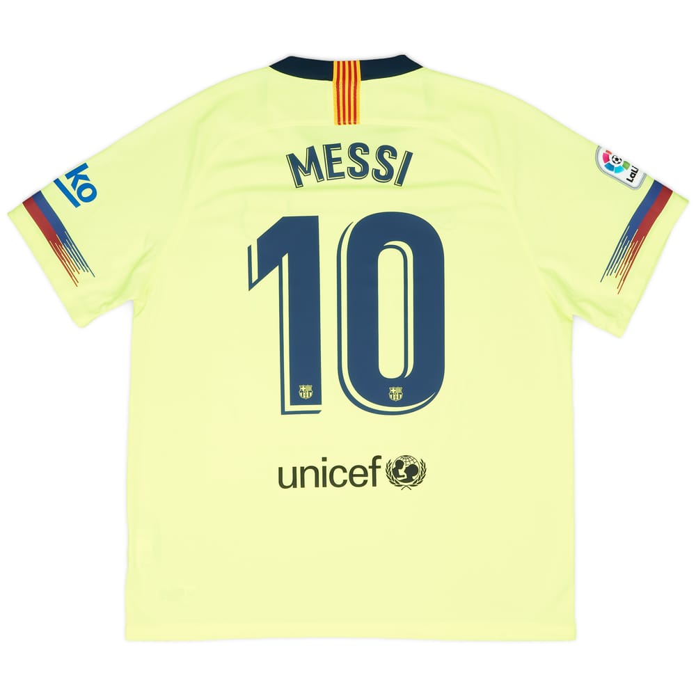 2018-19 Barcelona Away Shirt Messi #10 - 9/10 - (XL)