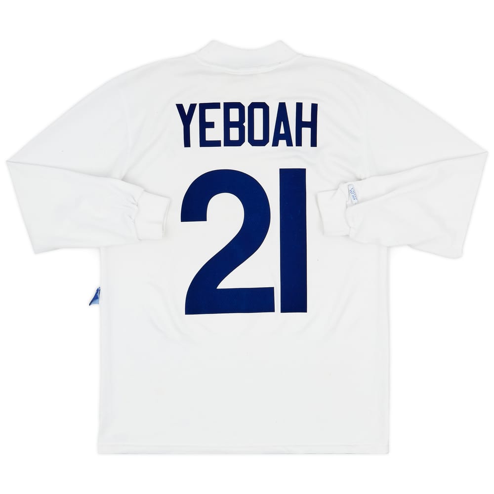1995-96 Leeds United Home L/S Shirt Yeboah #21 - 6/10 - (M)