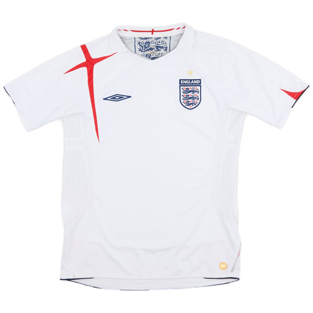 2005-07 England Home Shirt - 8/10 - (S)
