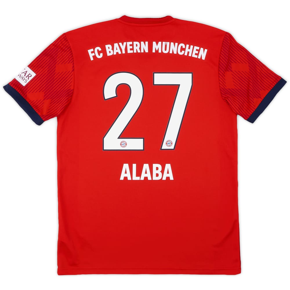 2018-19 Bayern Munich Home Shirt Alaba #27 - 10/10 - (M)
