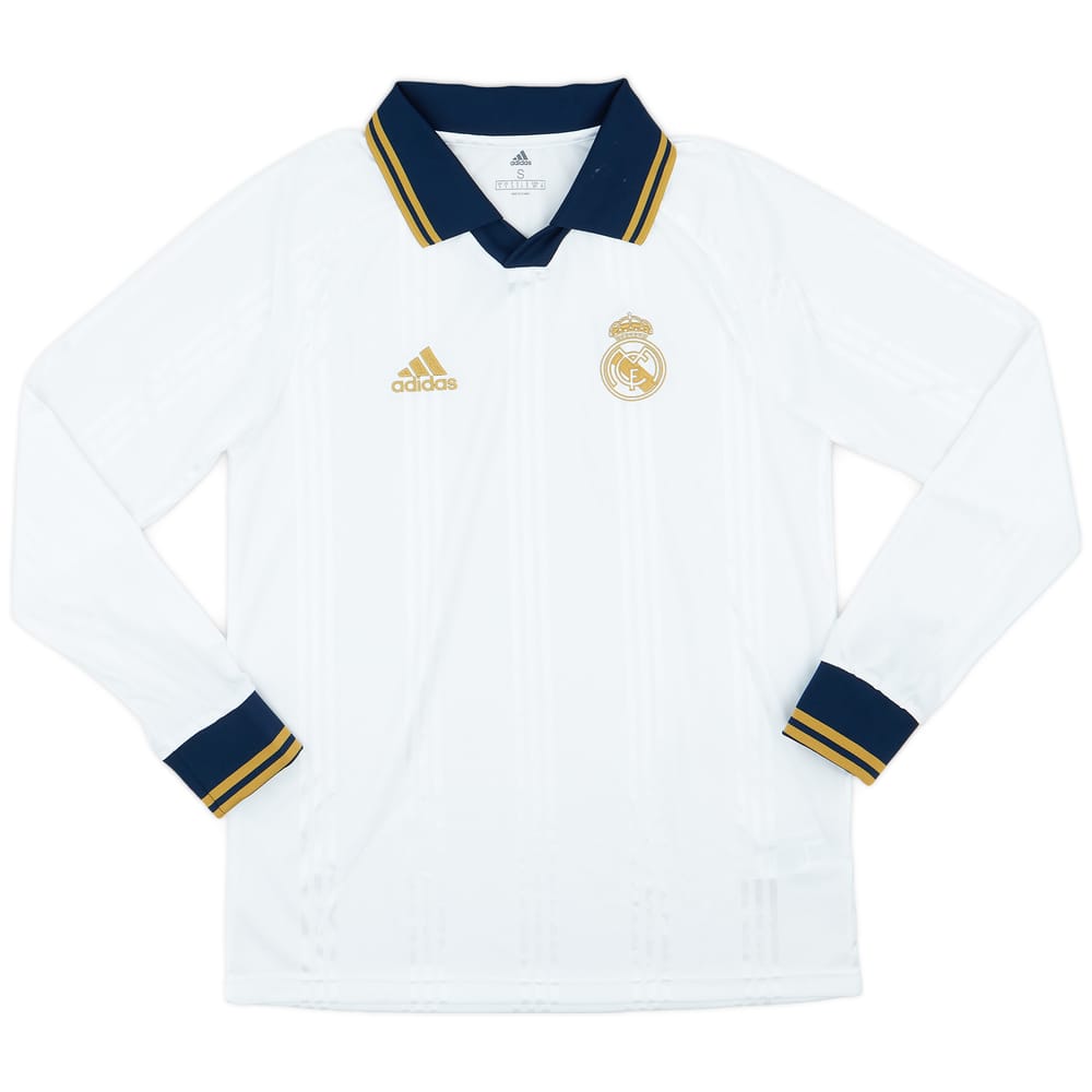 2019-20 Real Madrid adidas ICON L/S Shirt - 9/10 - (S)
