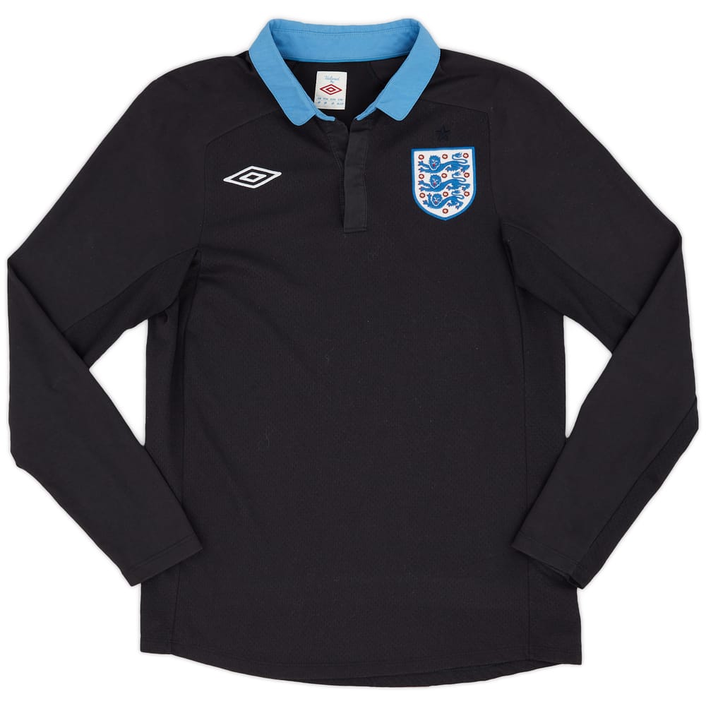 2011-12 England Away L/S Shirt - 9/10 - (M)