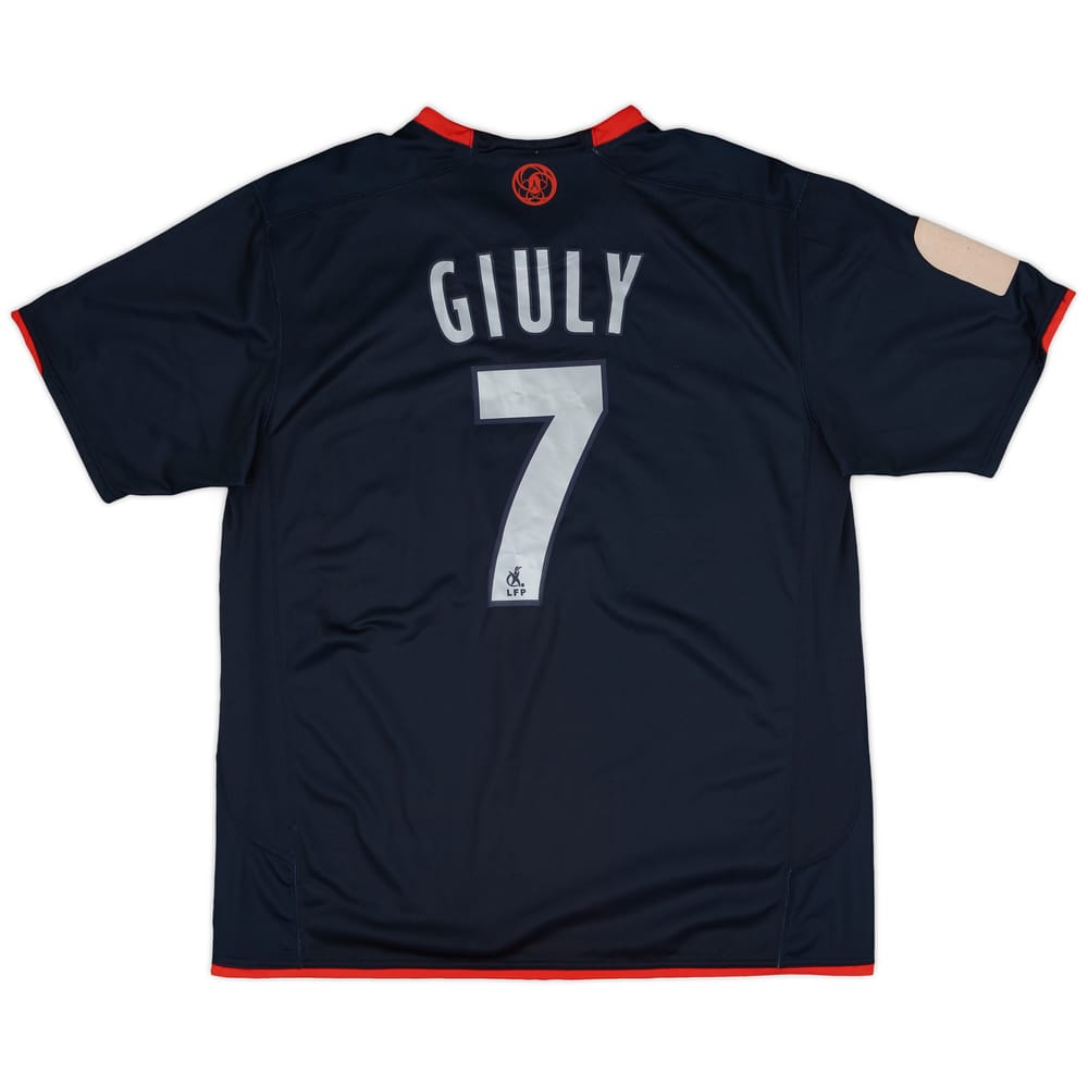 2007-08 Paris Saint-Germain Player Issue Home Shirt Giuly #7 - 9/10 - (XL)