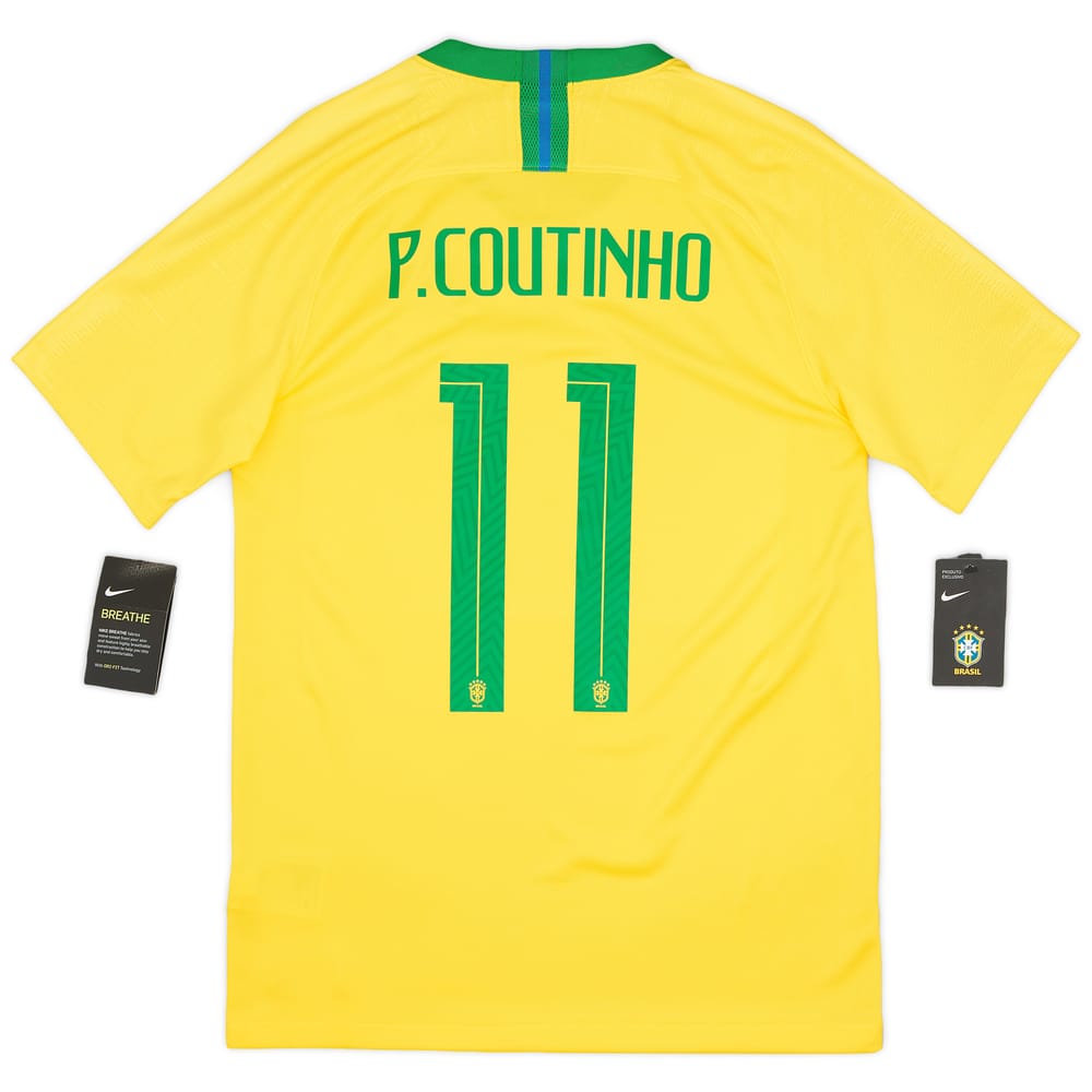 2018-19 Brazil Home Shirt Coutinho #11 (S)