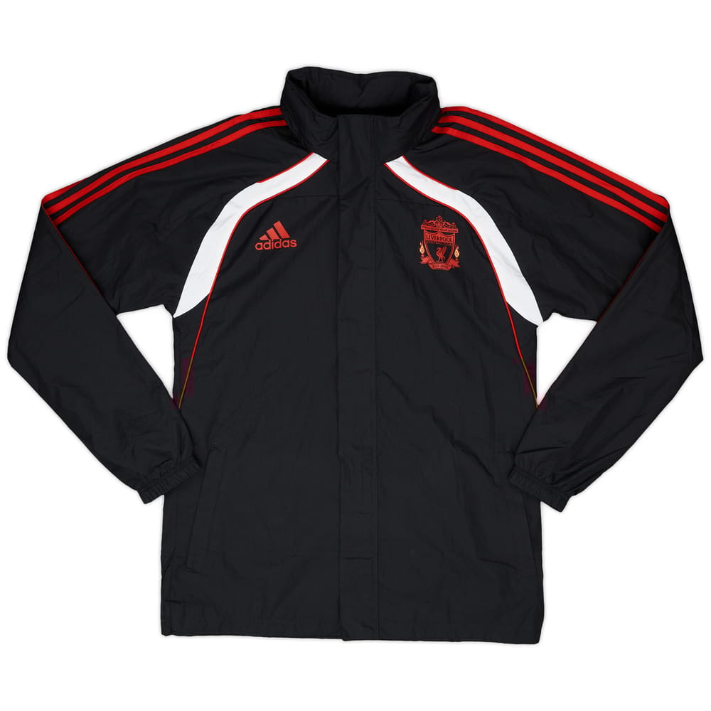 2010-11 Liverpool adidas Hooded Rain Jacket - 10/10 - (L/XL)