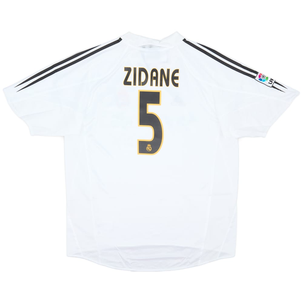 2004-05 Real Madrid Home Shirt Zidane #5 (XL)