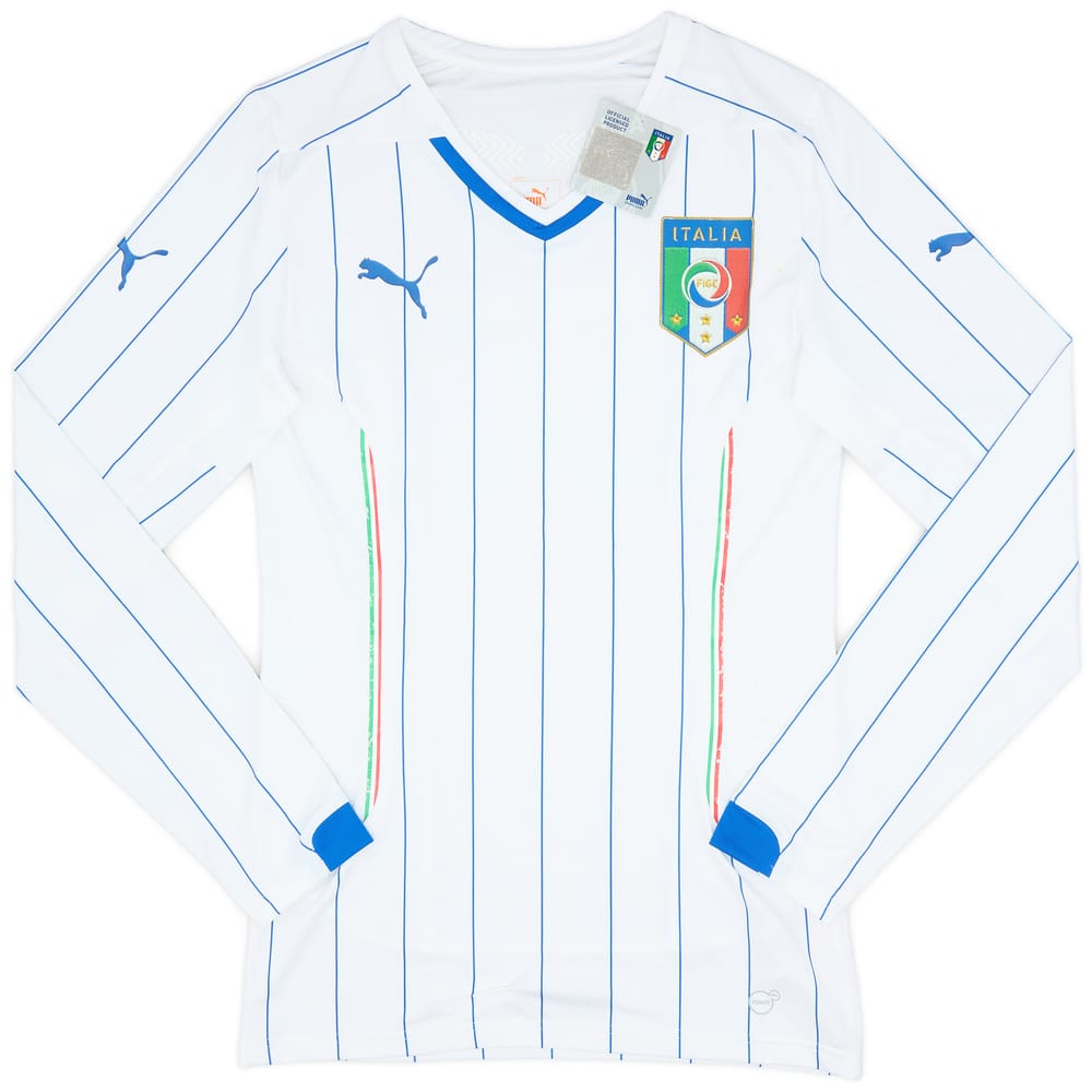 2014-15 Italy Player Issue Away L/S Shirt (L)