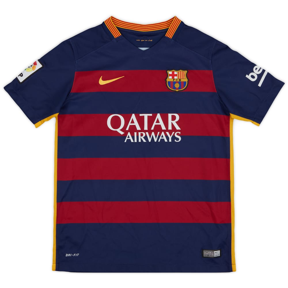 2015-16 Barcelona Home Shirt - 8/10 - (L.Boys)