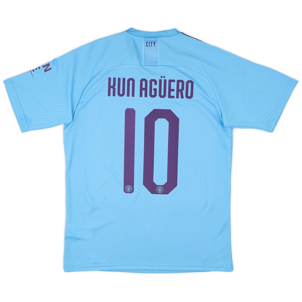 2019-20 Manchester City Home Shirt Kun Aguero #10 (M)