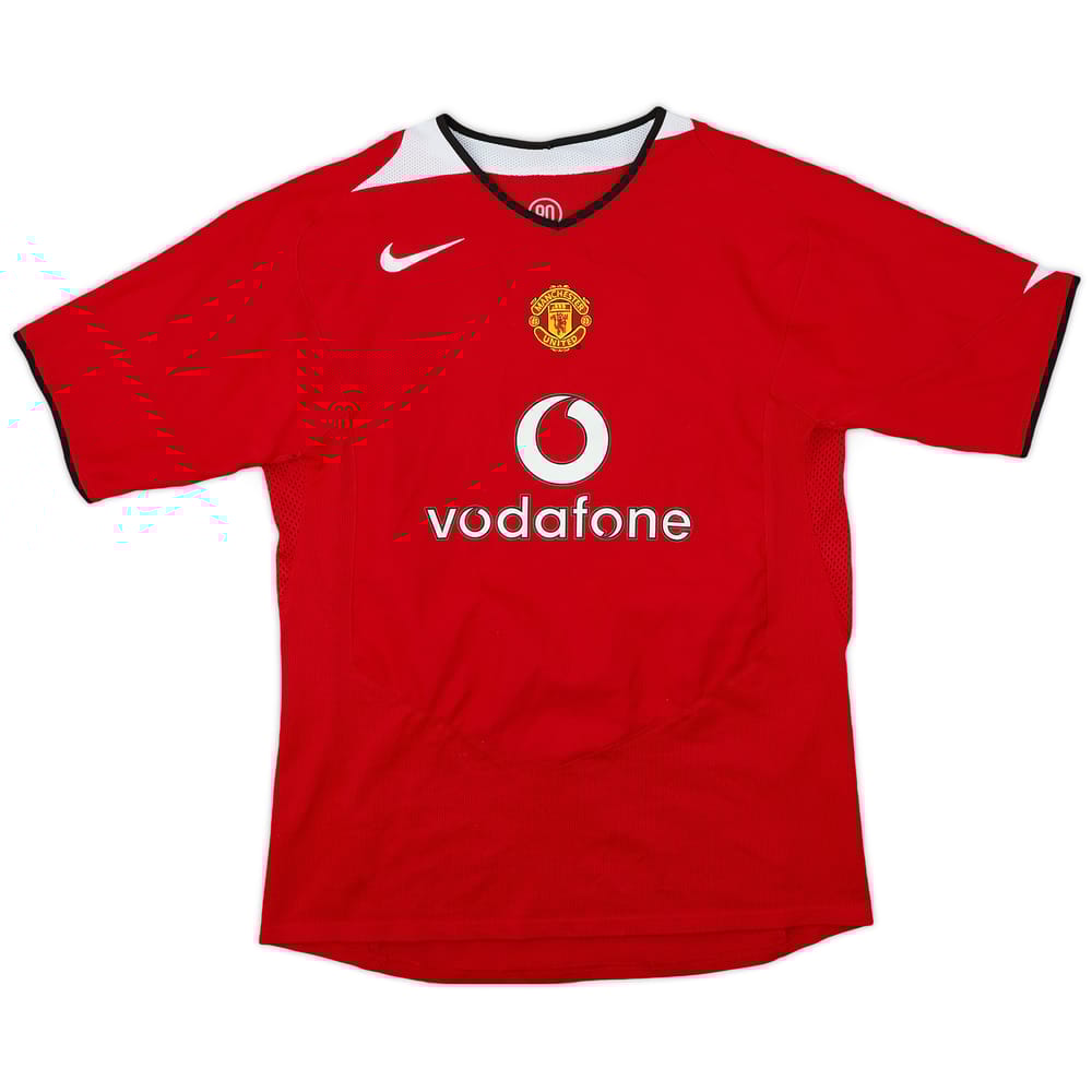 2004-06 Manchester United Home Shirt - 9/10 - (XL.Boys)