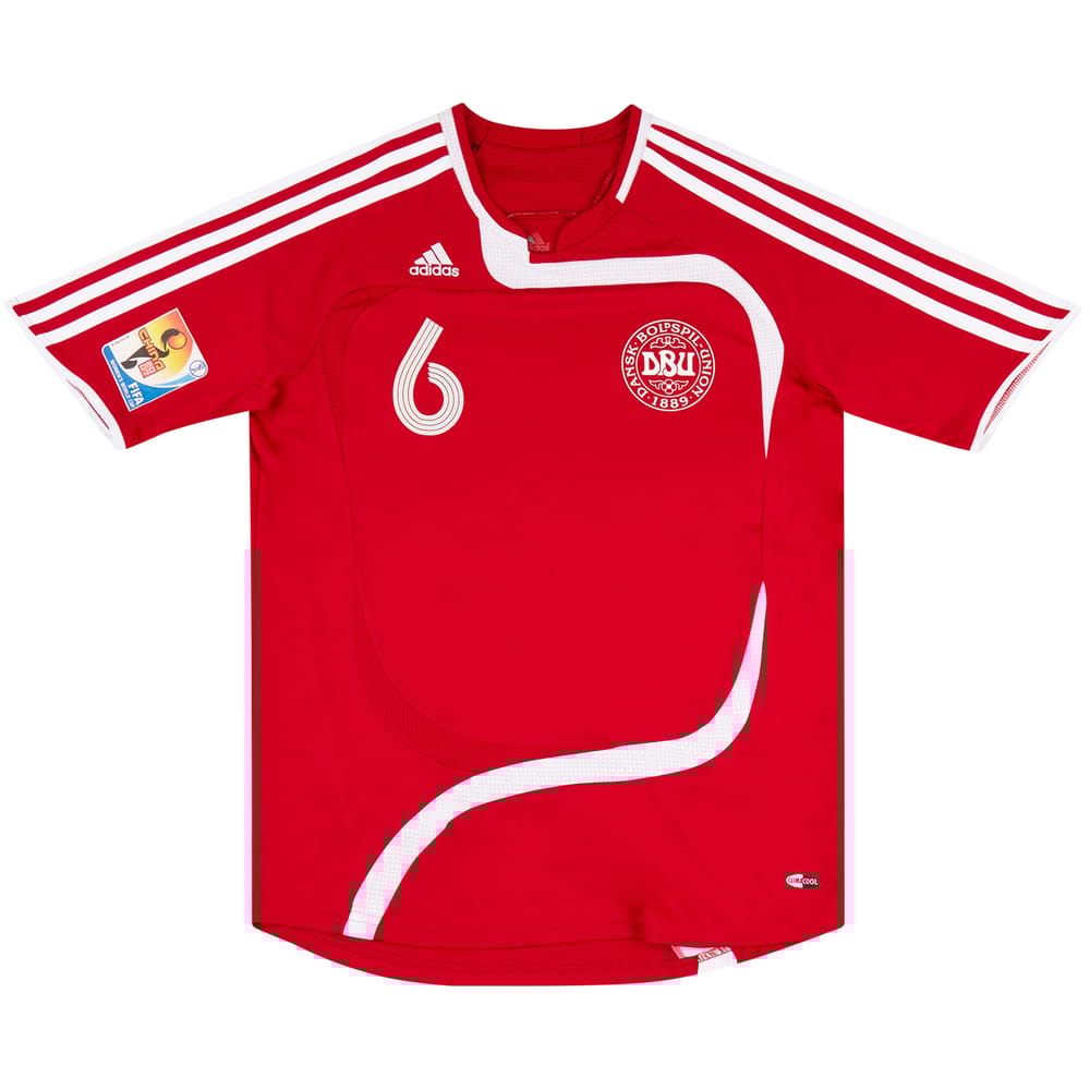 2007 Denmark Women Match Issue World Cup Home Shirt Hansen #6