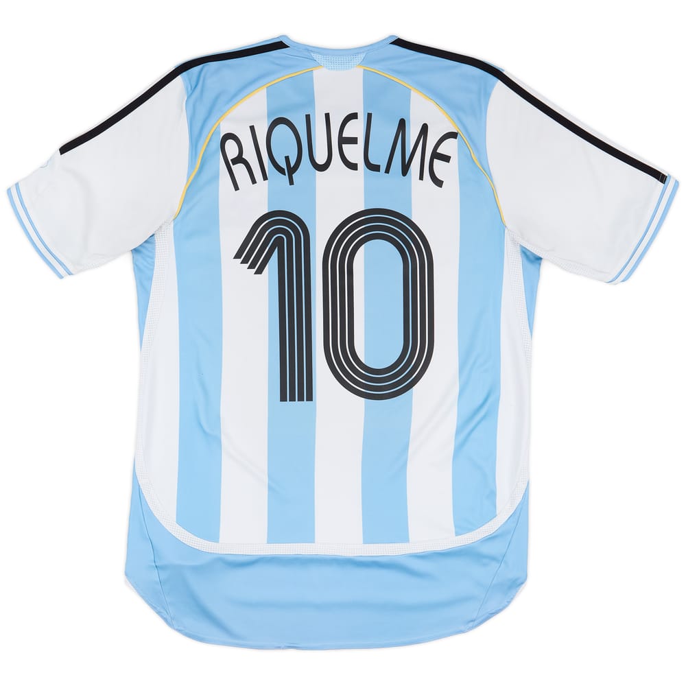 2005-07 Argentina Home Shirt Riquelme #10 - 7/10 - (M)