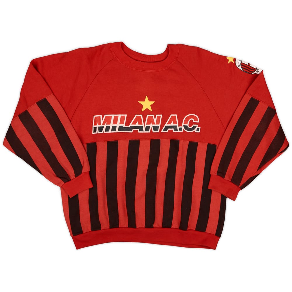1990-91 AC Milan Le Felpe Dei Grandi Club Sweat Top - 8/10 - (S)
