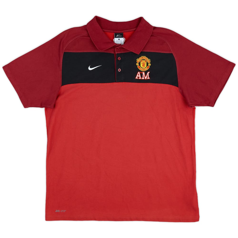 2010-11 Manchester United Nike Polo Shirt - 8/10 - (L)