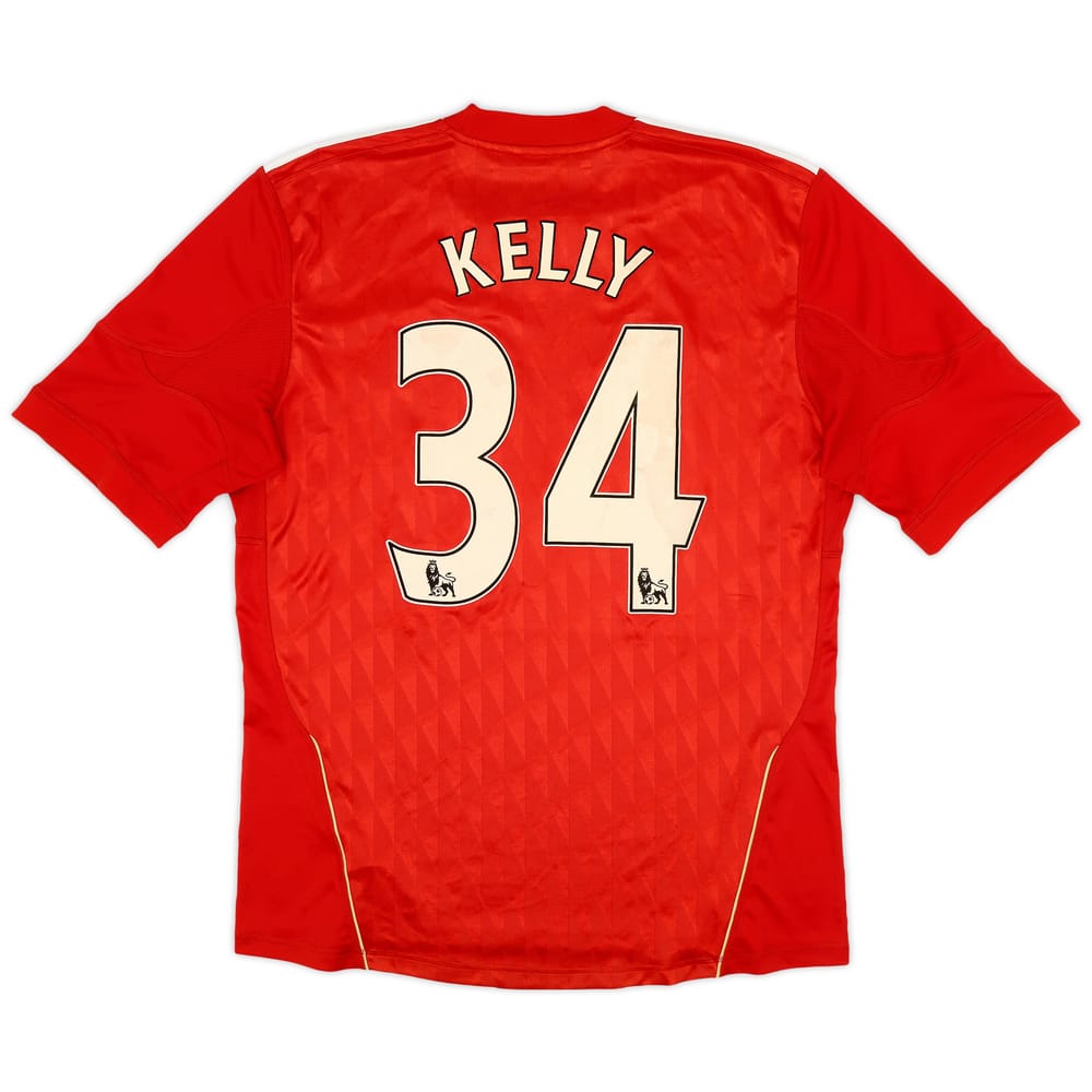 2010-12 Liverpool Home Shirt Kelly #34 - 8/10 - (L)