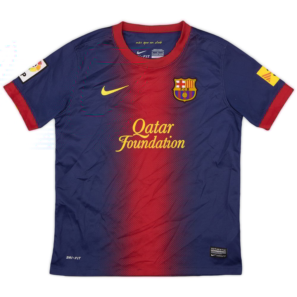 2012-13 Barcelona Home Shirt - 8/10 - (M.Boys)