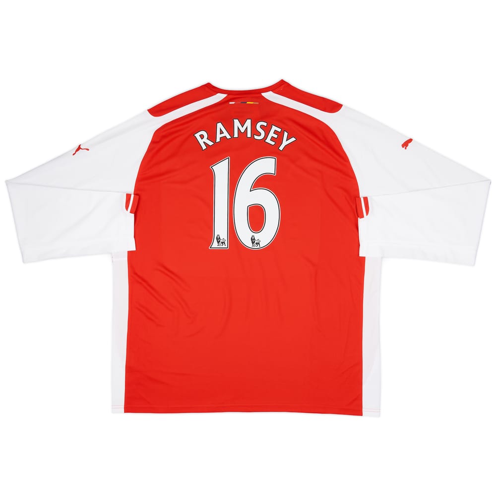 2014-15 Arsenal Home L/S Shirt Ramsey #16 (3XL)