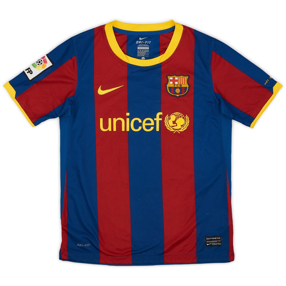 2010-11 Barcelona Home Shirt - 7/10 - (M.Boys)