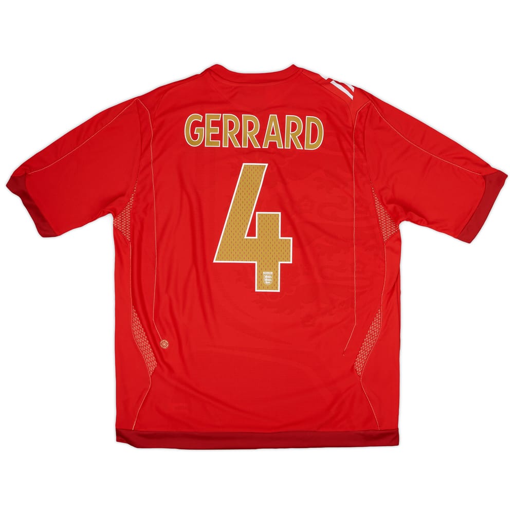 2006-08 England Away Shirt Gerrard #4 (XL)