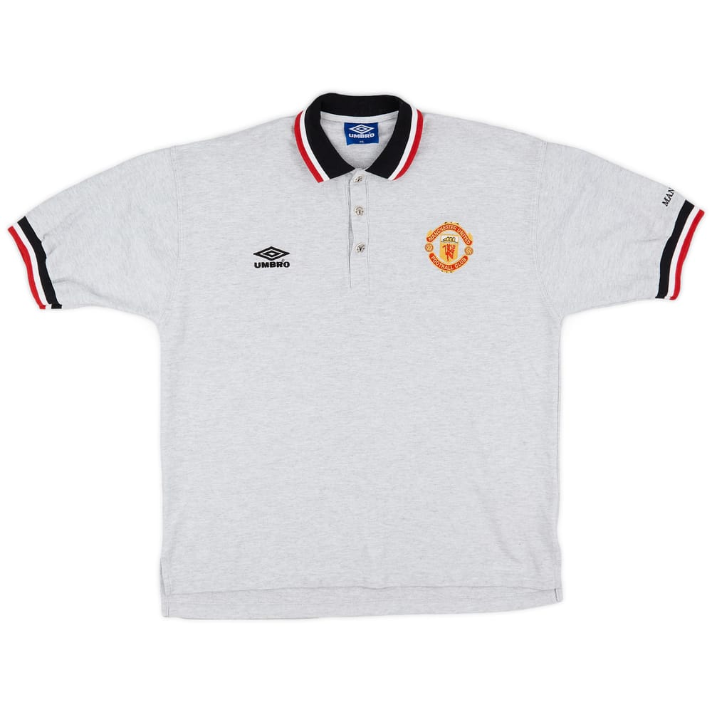1998-99 Manchester United Umbro Polo Shirt - 9/10 - (XXL)