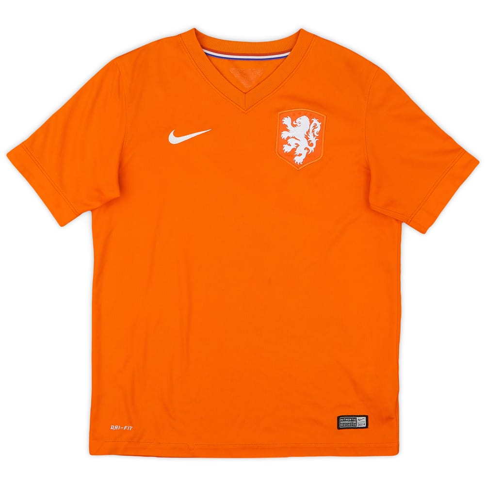 2014-15 Netherlands Home Shirt - 8/10 - (L.Boys)